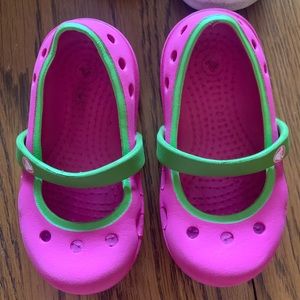 Croc Mary Jane style shoes